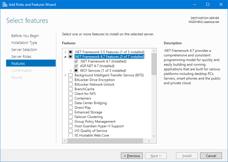 iis windows server 2019 php