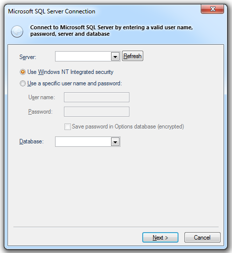 Export to server (Command)