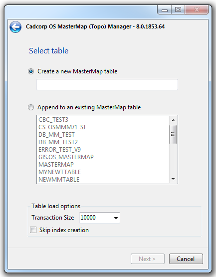 OS MasterMap Manager