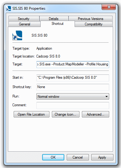 Applications tab