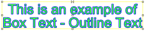 Boxed Out Text Examples Outline Text