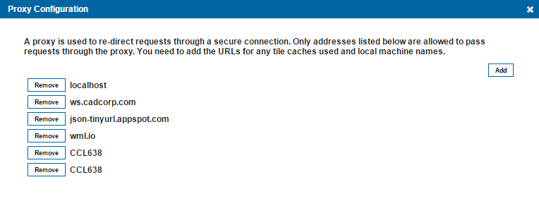 Proxy Configuration