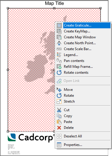 What is a Map Frame item?