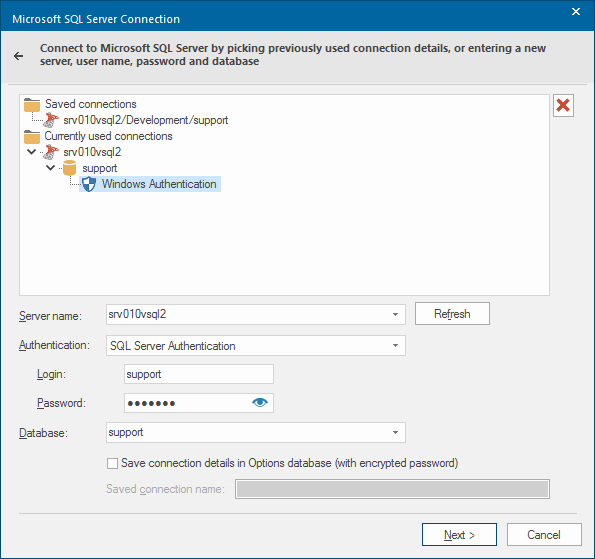 Microsoft SQL Server Spatial Dataset