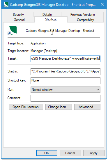 Ignore verification of HTTPS certificates