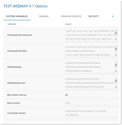 System Variables