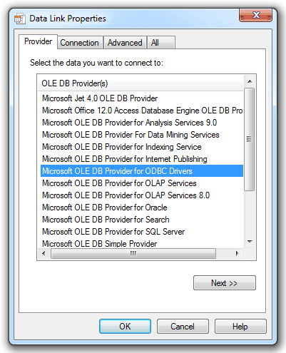 ActiveX Data Objects (for View Point databases)