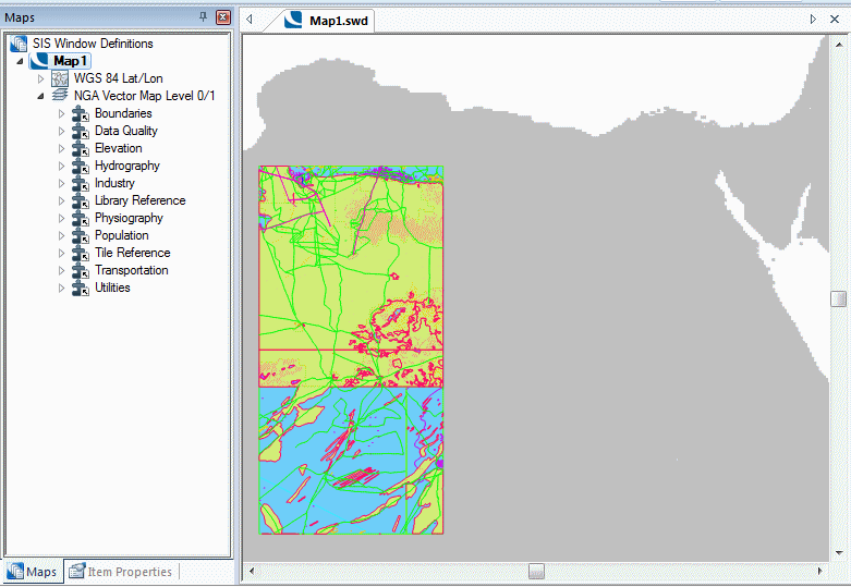 NGA Vector Map Level 0/1