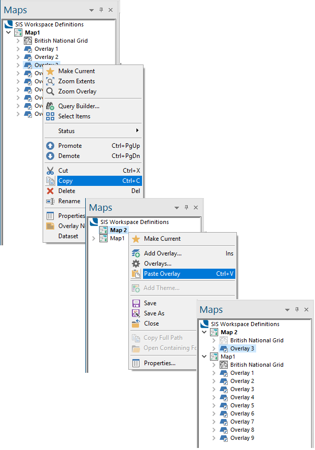 Copying and Moving Overlays