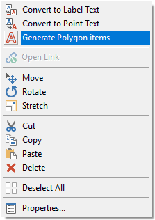 Creating Graphical items from text characters