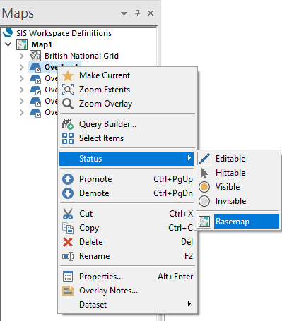 Basemap (Overlay Status)