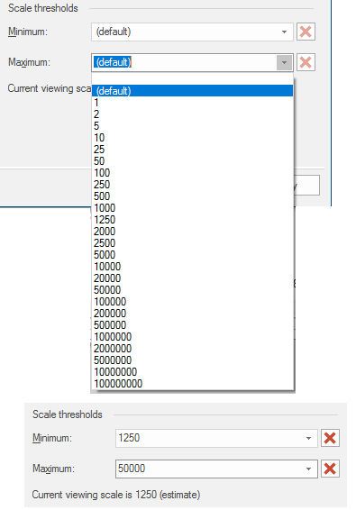 Restrict display of items on overlay
