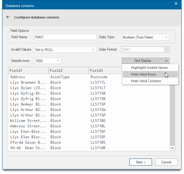 Insert points from CSV File
